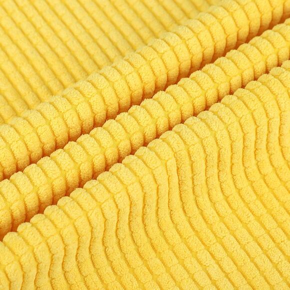 Corduroy Corn Striped Throw Pillow Cover Cushion Cover 18" x 18" Yellow - Picture 6 of 6